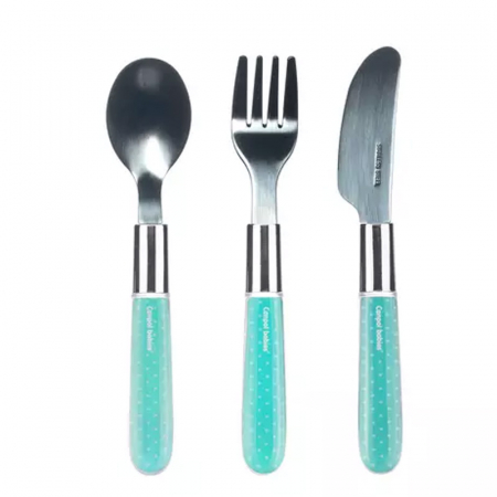 Vesela si tacamuri bebelusi - Set 3 tacamuri pentru copii Canpol Babies 9/477, Turcoaz