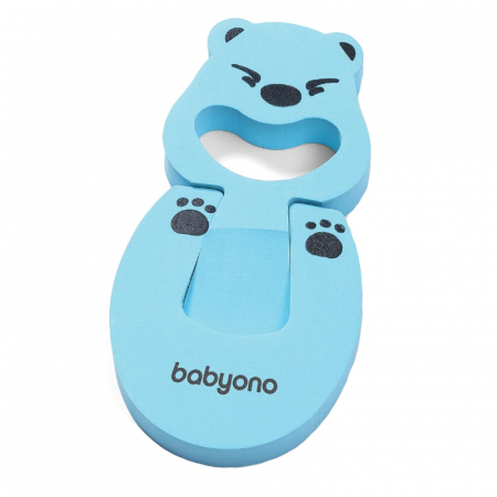 Accesorii camera bebe - Set 2 opritoare usa pentru siguranta copiilor BabyOno 947/02, Albastru
