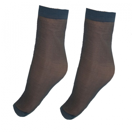 Sosete bebelusi si copii - Set 2 perechi de sosete pentru fete Petra-Elisa 15 DEN CPE15G-170, Gri