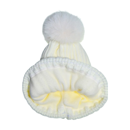 Set 2 piese caciula si guler pentru fete, Mini Junior CF3110A3-6, Alb [3]