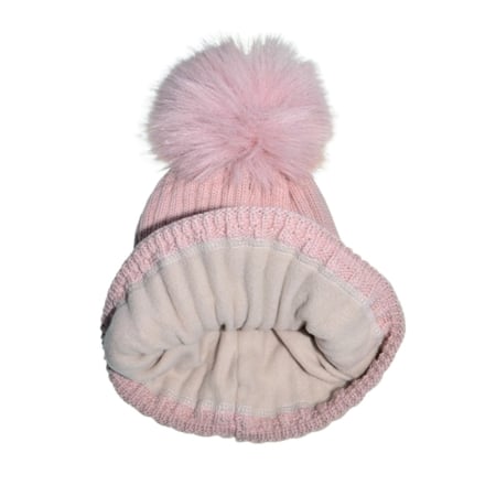 Set 2 piese caciula si guler pentru fete, Mini Junior CF3110R4-3, Roz [3]