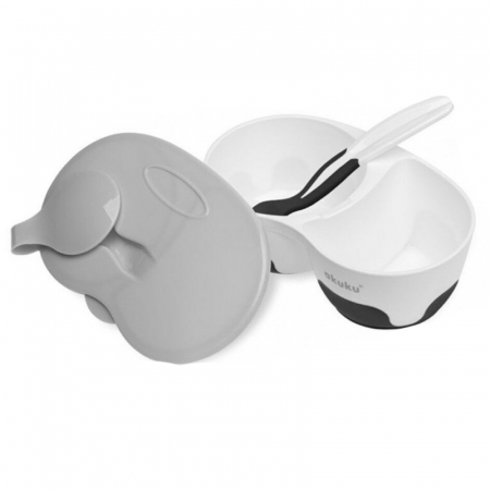 Set 2 piese castron si lingurita 0+ luni Akuku A0428 [1]