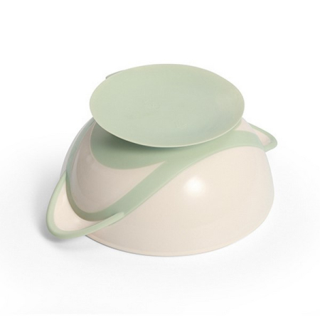 Set 2 piese castron si lingurita, 300 ml, BabyOno 1063/07, Verde [1]