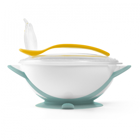 Set 2 piese castron si lingurita BabyOno 1063/04, Turocaz [1]