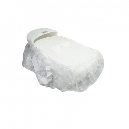 Landouri - Set 2 piese landou si geanta pentru bebelusi OEM 01010, Alb