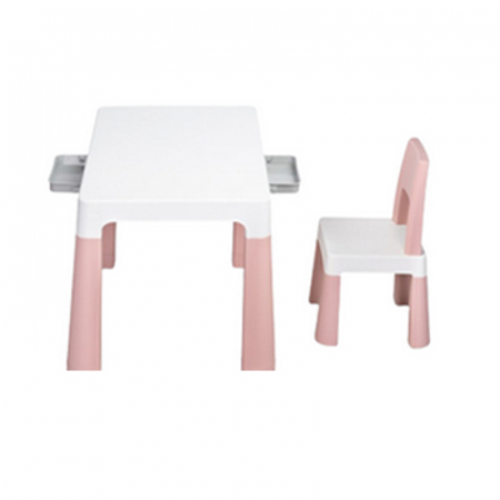 Mobilier - Set 2 piese masuta cu scaun, Toiz Monti 012412-2, Roz