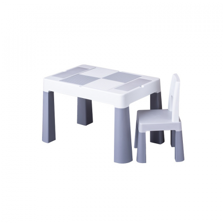 Mobilier - Set 2 piese masuta si scaunel 72 x 47 cm Tega Baby 015877, Gri