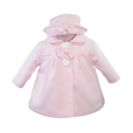 Paltoane - Set 2 piese palton si palarie pentru fete Duomar 738477, Roz