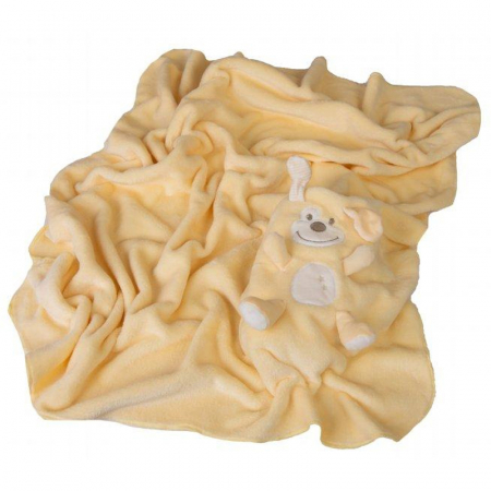 Paturica cocolino 85 x 100 tip ursulet Babymatex 136 IW, Galben [1]