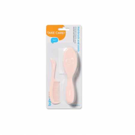 Set 2 piese perie si pieptan BabyOno 568-04, Roz [1]