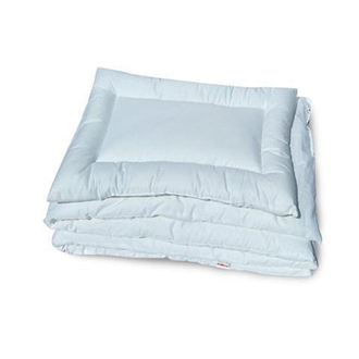 Accesorii camera bebe - Set 2 piese perna si pilota 100 x 135 cm Olka 071349, Alb