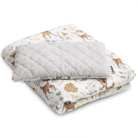 Accesorii camera bebe - Set 2 piese perna si pilota 95 x 75 cm Sensillo 388465, Multicolor