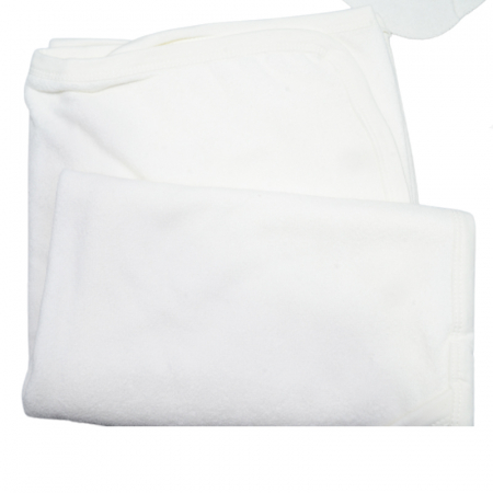 Set 2 piese prosop cu gluga 90 x 100 si batista Mini Junior BBY-26, Alb [1]