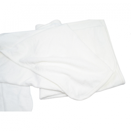 Set 2 piese prosop cu gluga 90 x 100 si batista Mini Junior BBY-26, Alb [2]