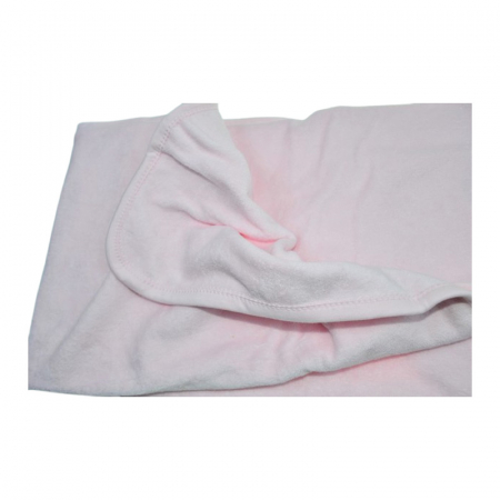 Set 2 piese, prosop cu gluga si batista, pentru baieti, 95 x 80 cm, Mini Junior PRS0109R, Roz [3]