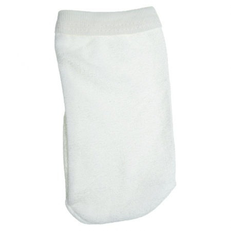 Set 2 piese prosop cu gluga si manusa pentru copii 100 x 70 cm Mini Junior P040823, Alb [1]