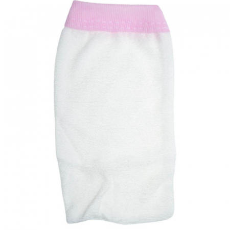 Set 2 piese prosop cu gluga si manusa pentru fete Mini Junior PPB111, Alb [2]