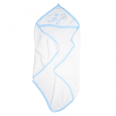 Prosoape - Set 2 piese prosop cu gluga si manusa pentru baieti Mini Junior PPB120, Alb