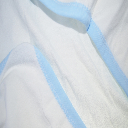 Set 2 piese prosop cu gluga si manusa pentru baieti Mini Junior PPB117, Alb [4]