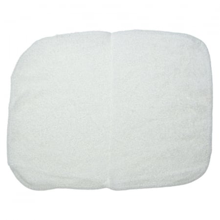 Set 2 piese prosop cu gluga si batista pentru fete 80 x 80 cm Mini Junior P040823-3, Alb [2]