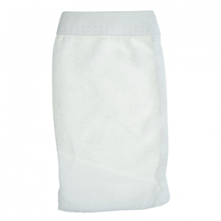 Set 2 piese prosop cu gluga si manusa pentru copii Mini Junior PPB112, Alb [2]