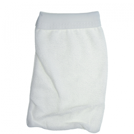 Set 2 piese prosop cu gluga si manusa pentru copii Mini Junior PPB116, Alb [2]