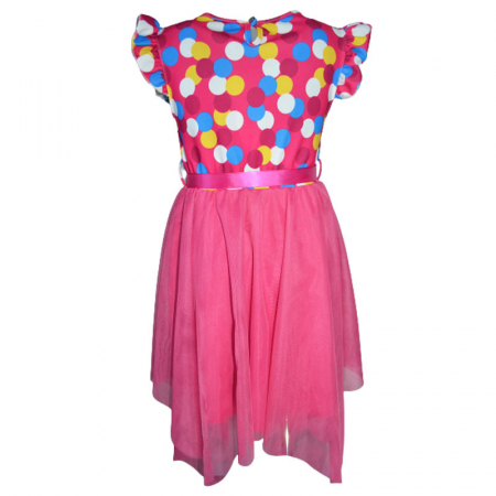 Rochie eleganta cu maneca scurta pentru fete JDJ 270323-10, Fucsia [1]