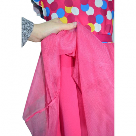 Rochie eleganta cu maneca scurta pentru fete JDJ 270323-10, Fucsia [2]