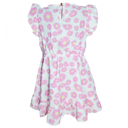 Rochie eleganta cu maneca scurta pentru fete Lucky Girl 270323-14, Roz [1]