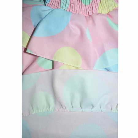 Set 2 piese rochie eleganta cu maneca scurta si geanta pentru fete Lucky Girl 270323-8, Roz [3]