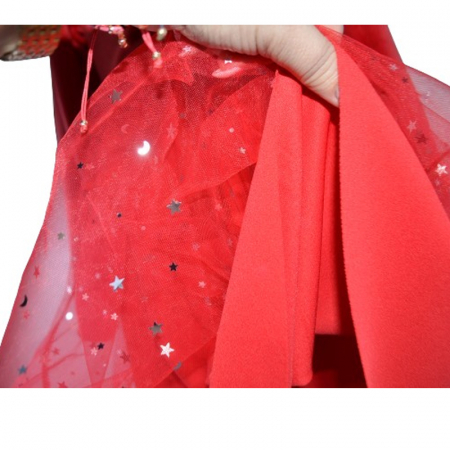 Rochie cu maneca lunga  pentru fete Minijunior T8391R, Rosu [4]