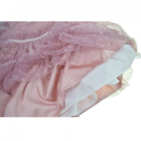 Set 2 piese rochie eleganta si bentita pentru fete Colibri RCLB-4-1, Roz [6]