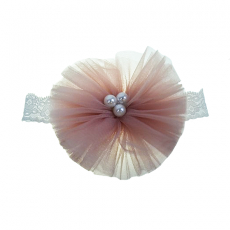 Set 2 piese rochie eleganta si bentita pentru fete Colibri RCLB-4-1, Roz [5]