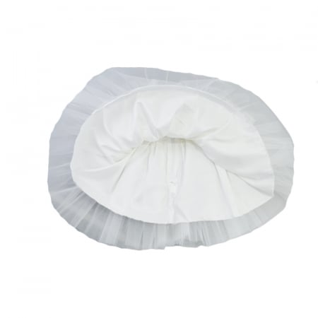 Set 2 piese rochie eleganta si bentita pentru fete Micul Vip SBF-1, Alb [2]