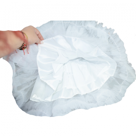 Set 2 piese rochie eleganta si bentita pentru fete Micul Vip SBF-2, Alb [1]
