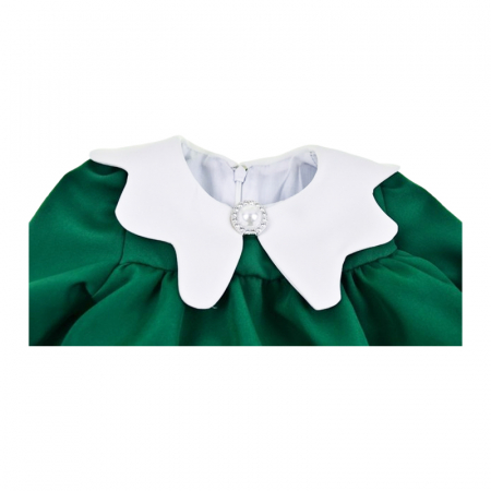 Set 2 piese rochie eleganta si bentita pentru fete, Mini Junior RCMJ2703-2, Verde [1]