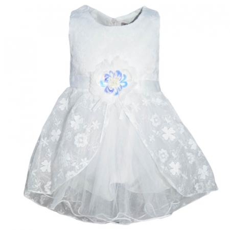 Îmbrăcăminte fete - Rochie eleganta pentru fete Fiona & Go 270323-AL, Alb