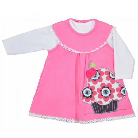 Îmbrăcăminte fete - Set 2 piese rochie si bluza pentru fete Koala Dalia 05-472, Roz