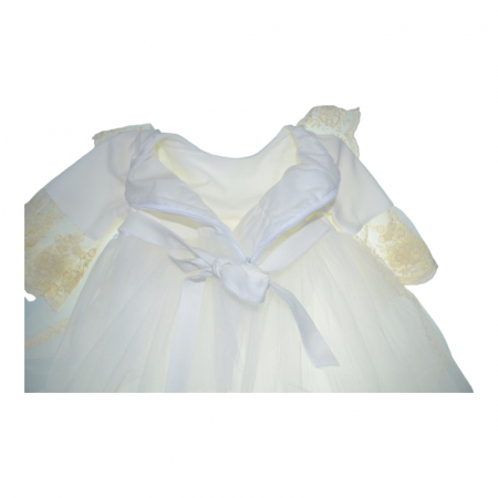 Set 2 piese rochita eleganta si bentita pentru fete Mini Junior, RCH-MJ1A, Alb [4]