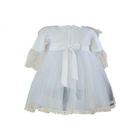 Set 2 piese rochita eleganta si bentita pentru fete Mini Junior, RCH-MJ1A, Alb [1]