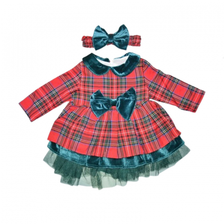 Set 2 piese rochita si bentita pentru fete Mini Junior RCH-5310, Rosu [3]