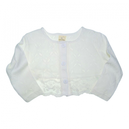 Set 2 piese rochita si bolero pentru fete, Mini Junior 20330A, Alb [7]