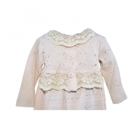 Set 2 piese rochita si bolero pentru fete, Mini Junior 20330R, Roz [5]