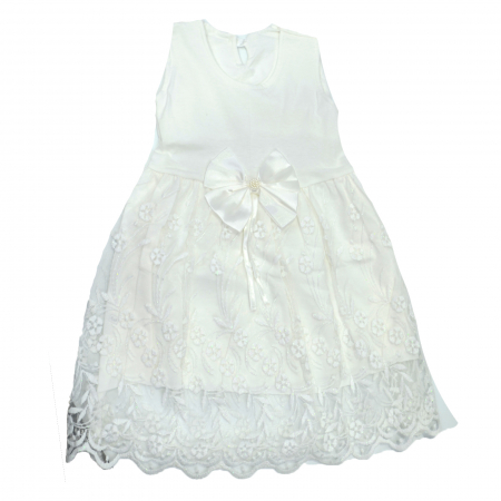 Set 2 piese rochita si bolero pentru fete Mini Junior BBW-5-68, Alb [2]