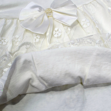 Set 2 piese rochita si bolero pentru fete Mini Junior BBW-5-68, Alb [3]