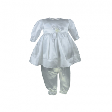 Botezul bebelusului - Set 2 piese rochita si pantaloni Mini Junior CA52427AB