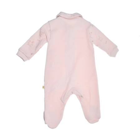 Set 2 piese salopeta cu maneca lunga si bentita pentru fete Mini Junior SETMJ-9, Roz [2]