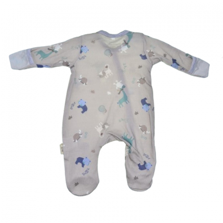 Set 2 piese salopeta cu maneca lunga si caciula pentru baieti Mini Junior SETMJ-6, Gri [2]