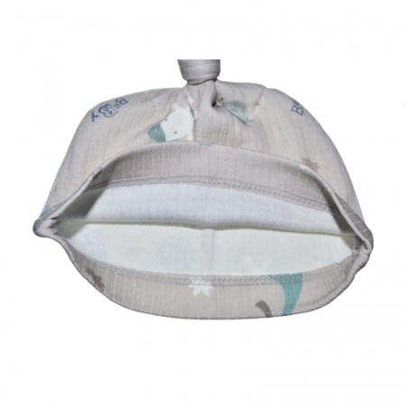 Set 2 piese salopeta cu maneca lunga si caciula pentru baieti Mini Junior SETMJ-6, Gri [4]