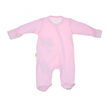 Set 2 piese salopeta cu maneca lunga si caciula pentru fete Mini Junior SETMJ-2, Roz [3]